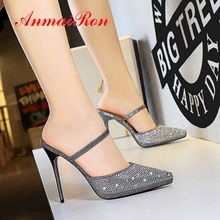 ANMAIRON 2019 Women Fashion Spring/autumn Pumps  Basic  Super High Thin Heels  Woman Shoes  Pointed Toe  Party Size 34-40 LY1809 2024 - buy cheap