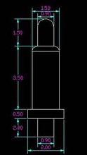 [PR] pogo pin connector  plug-in barbed thimble 5.5mm tail 2.0mm Free Shipping 2024 - buy cheap