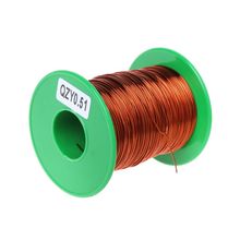 Fio 100m de cobre esmaltado com imida de poliéster, alta temperatura, 0.51mm de diâmetro/180