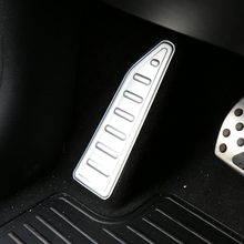 Cubierta de reposapiés de Pedal izquierdo de aleación de aluminio coche YAQUICKA, diseño Interior embellecedor para Jeep Renegade 2015 2016, molduras plateadas para automóviles 2024 - compra barato