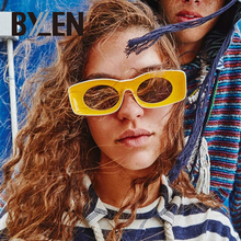 Moda na moda quadrado óculos de sol feminino vintage marca designer doces óculos de sol para homem colorido lente tons uv400 2024 - compre barato
