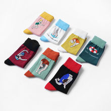 Hiphop Japanese Harajuku Cartoon Tube Socks Women and Men Funny Dance Patterned Cotton Long Socks Novelty Lovers Sox 2024 - buy cheap