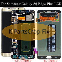 ЖК-дисплей для Samsung Galaxy S6 Edge Plus G928 G928F, дисплей с сенсорным экраном в сборе, замена для 5,7 "SAMSUNG S6 Edge Plus, ЖК-дисплей с рамкой 2024 - купить недорого