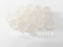 20mm 100 unids/lote transparente resina Bola de diamantes de imitación de perlas grueso para niños de fabricación de la joyería 2024 - compra barato
