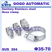 Sanitary stainless steel 304 100pcs a lot O.D 35-70 mm natural gas pipe pressure relief valve hose pipe clamp 2024 - buy cheap