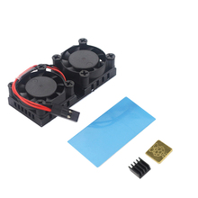 Raspberry Pi Dual Fan With Heat Sink Ultimate Double Cooling Fans Cooler For Raspberry Pi 3 Model B+ Plus Or 3B 2024 - buy cheap