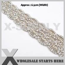 Luxury Crystal Pearl Embroidered Beaded Bridal Sash Trim For Wedding Dress Sash Belt,Party Dress,Curtains 2024 - buy cheap