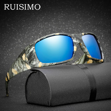 RUISIMO Polarized Sunglasses Polaroid men Sun Glasses Sport camouflage Brand Designer retro De Sol Sunglasses for men women 2024 - buy cheap