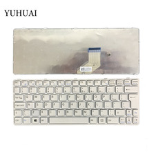 Teclado novo do laptop ui para sony vaio 1112m1eb sve1112msve1ep 1112m1sveew 1112m1sveew 1112m1rb sve1112m1rp sve1112m1rw branco (com moldura) 2024 - compre barato