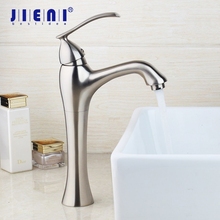 JIENI Nickel Brushed Deck Mounted Bathroom Basin Sink Faucet Mixer Tap Black Chrome Polish Golden Plated Water Wash Basin Mixer 2024 - buy cheap