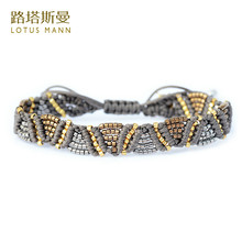 Lotus Mann Bohemian 3 color m bead weaving lucky rope bracelet is adjustable 2024 - buy cheap