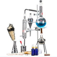 24pcs New 500ml Lab Essential Oil Distillation Apparatus Water Distiller Purifier Glassware Kits w/Condenser Pipe Flask 2024 - buy cheap