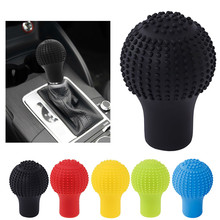 AUTO Shift Knob Cover Universal Car Silicone Gear Head Gear Shift Round Bump Nonslip Shifter Collars Handbrake Grip Case#291098 2024 - buy cheap