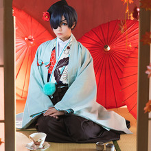Black Butler Anime Cosplay Ciel Phantomhive Cos Halloween fiesta Cos disfraz estampado Kimono 2024 - compra barato