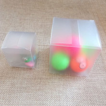 100 peças-caixas de plástico transparentes para joias, armazenamento em pvc, embalagens, caixa de pvc para curtir/natal 2024 - compre barato