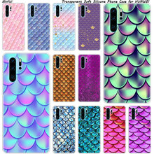 Hot Colorful Fish Scale Soft Silicone Phone Case for Huawei P30 P20 Pro P10 P9 P8 Lite 2017 P Smart Z Plus 2019 NOVA 3 3i Cover 2024 - buy cheap