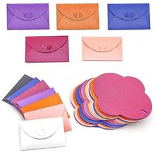 Sobres con forma de corazón para tarjetas de regalo, Mini sobres de semillas con broche en forma de corazón, Color aleatorio, 15 unidades 2024 - compra barato