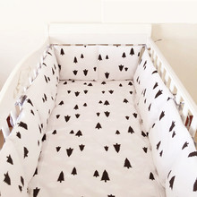 6PCS baby cot bedding set crib newborn cot bed sets Crib Protector for Infant tour de lit bébé(4bumpers+sheet+pillow cover) 2024 - buy cheap