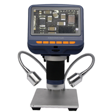 1080p digital lupa usb microscópio 220x vídeo industrail camera recorder 4.3 "display lcd para o telefone pcb reparação de solda 2024 - compre barato