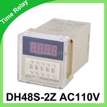 digital time relay with Socket DH48S-2Z AC1100V 0.01S- 99H99M 2024 - buy cheap