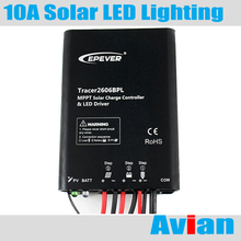 Epever-Iluminación LED de 10A regulador Solar MPPT, 12V, 24V, funcionamiento automático con controlador LED incorporado, resistente al agua IP67 2024 - compra barato