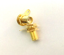 50pcs/lot SMA Jack Female panel mount with nut and solder cup RF connector 2024 - buy cheap