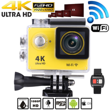 2,0 "LCD 4K (3840*2160) 15fps 1080P 60fps Full HD Wifi приложение 30 м Водонепроницаемая 12MP Спортивная экшн-камера DV 170 ° широкоугольный объектив 2024 - купить недорого