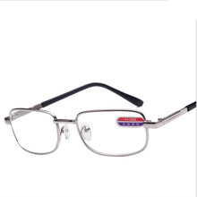 Diopter design óptica óculos de leitura homem mulher oversized prata metal quadro diopter óculos 1.0 1.5 2.0 2.5 3.0 3.5 4.0 2024 - compre barato