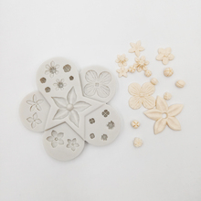 Minsunbak molde de silicone para chocolate, forma pequena de flor, borda de bolo decorada, ferramenta de artesanato de açúcar 2024 - compre barato