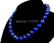 Stunning 10mm Egyptian Lapis Lazuli Necklace Beads DIY Fashion Jewelry Making Design Natural Stone AAA 18''BV138 Wholesale Price 2024 - buy cheap