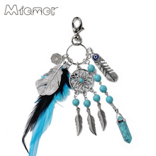 MIAMOR Mini Dreamcatcher Handmade Dream Catcher Net With Feather Decoration Ornament Amor6012802 2024 - buy cheap
