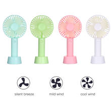 USB Mini Fan Portable Air Conditioner Fan 3 Speed Adjustable Air Cooler Fan with Stand Cradle for Indoor Outdoor Travel 2024 - buy cheap