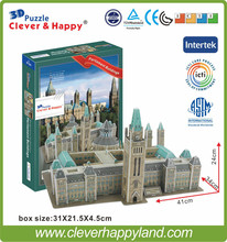 Clever & happy-rompecabezas en 3d para niños y adultos, modelo de construcción del pueblo canadiense, juguetes educativos, juegos para niños 2024 - compra barato