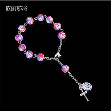 Pulsera de cerámica acrílica de 8mm para bautizo, brazalete de arcilla suave con cuentas de dibujos animados, para regalo, novedad Imagen aleatoria 2024 - compra barato