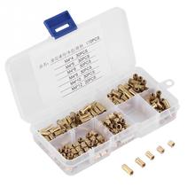 170Pcs/Set M4 Knurled Nut Brass nut Cylinder Knurled Threaded Round Insert Embedded Nuts Assortment Kit Fastener 2024 - buy cheap