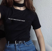 Футболка с надписью «Love Yourself» футболка с надписью «You Can't Stop Me Lovin' Yourself» летняя модная футболка с цитатами Tumblr рубашка для девочек 90s топы, наряды 2024 - купить недорого