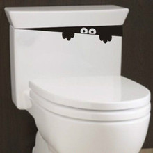 Engraçado DIY Removível Monstro Adesivo de Parede Casa Decalque Decoração Do Banheiro Assento Do Vaso Sanitário 2024 - compre barato