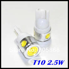 Free Shipping T10 Car LED High Power 2.5W 194 168 W5W led light  Side Width Lamp Light Bulb wholesale price 2024 - купить недорого