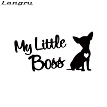 Langru My Little Boss Chihuahua Dog Car Sticker Cute And Interesting Vinyl Decor Decals Jdm 2024 - buy cheap