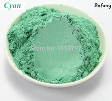 Cyan color Pearl pigment,mica powder,pearlescent effect powder,makeup DIY eyeshadow powder,soap dye powder 2024 - buy cheap