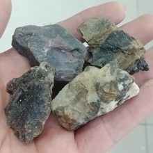 DHXYZB-piedra Natural de turmalina para decoración del hogar, piedras preciosas crudas, cristales de cuarzo, minerales rugosos, espécimen curativo, 3-5cm, 4 Uds. 2024 - compra barato