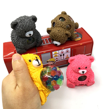 Mini brinquedo mole urso bonito anti-stress espremendo alívio brinquedos festa presente macio pegajoso engraçado presente brinquedo para crianças do bebê 2024 - compre barato