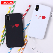 Cute Love Heart Shape Lovers Soft Silicone Phone Case Fundas Cover For iPhone 12 Mini SE 11 Pro 7 7Plus 6 6S 8 8PLUS X XS Max 2024 - buy cheap
