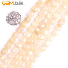 8mm Coin Beads Round Coin Beads Natural Stone Beads DIY Jewelry Making Strand 15" Free Shipping 2024 - buy cheap