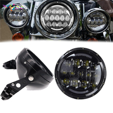 WZJOO Motorcycle Accessories 7" LED Head Light Outer Cover Housing Bracket Trim For  7" Headlamp Accessories 2024 - buy cheap