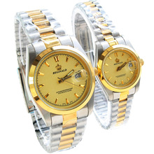 HK Luxury Brand Watch Women Lady Gold Stainless Steel Quartz Dress Clocks Male Fashion Casual Couple Business Watch reloj hombre 2024 - buy cheap