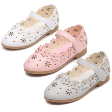 Flower Children Baby Little Girls White Leather Shoes For Girls Wedding Party Dress Shoes New 1 2 3 4 5 6 7 8 9 12 14 Years Old 2024 - buy cheap
