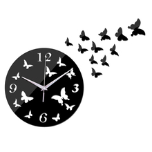  new diy arrival clock acrylic mirror clocks living room quartz europe watch wall sticker 3D home decoration 2024 - buy cheap