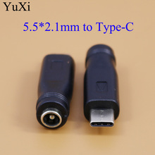 YuXi DC Power Adapter Converter Type-C USB Male to 5.5x2.1mm Female Jack Connector for Laptop Notebook Computer PC 5.5*2.1 2024 - buy cheap