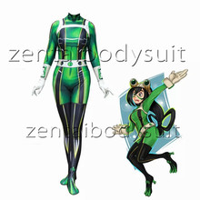 My Hero Academia Froppy Costume Boku no Hero Academia Superhero Spandex Skin Zentai Bodysuit Halloween Cosplay Party suit 2024 - buy cheap